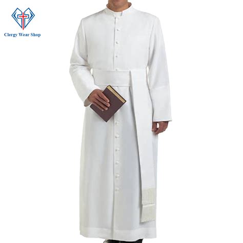 Priest Robe for Men White Precious