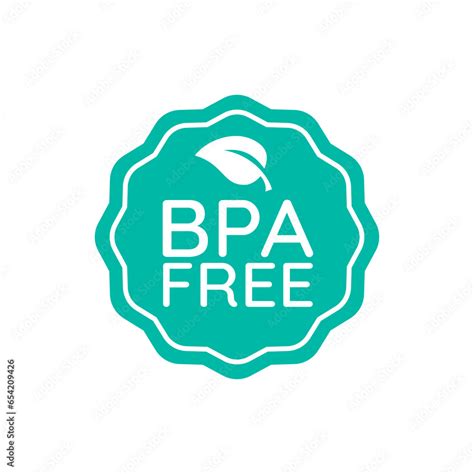 Vecteur Stock BPA Free Badge Label On White Background Bisphenol A And