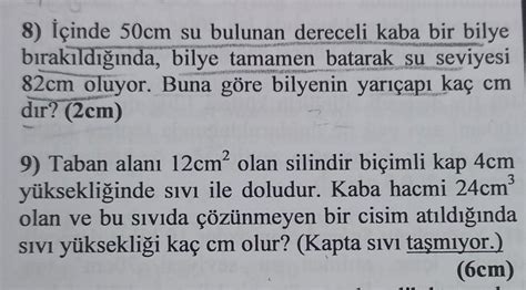 Arkadaslar Bu Iki Soruyu Cozer Misiniz Lutfen Detayli Bir Sekilde