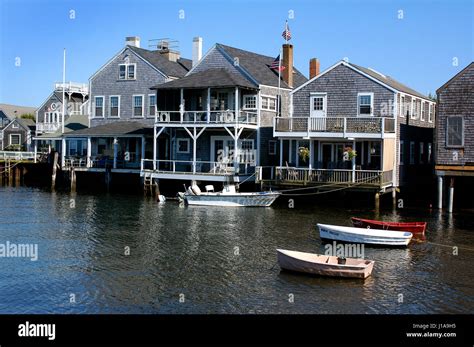 Nantucket Harbor Massachusetts Usa Stock Photo Alamy