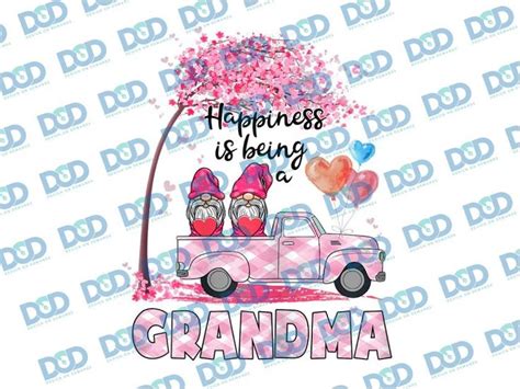 Cute Grandma Gnome Truck Png Pink Truck Gnomes Valentine Love Png