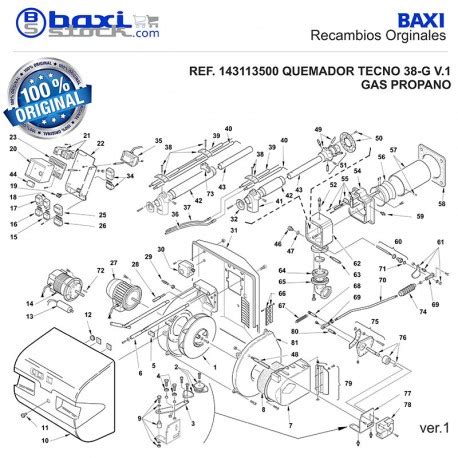 Recambio Original BAXI Roca MOTOR TECNO 38 L G