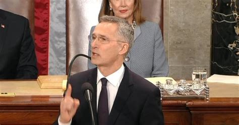 NATO Secretary General Addresses Congress CBS News