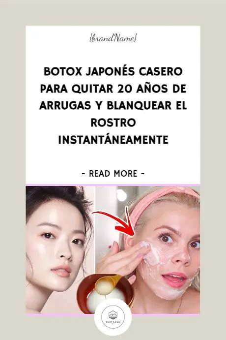 Botox japonés casero para quitar 20 años de arrugas y blanquear el