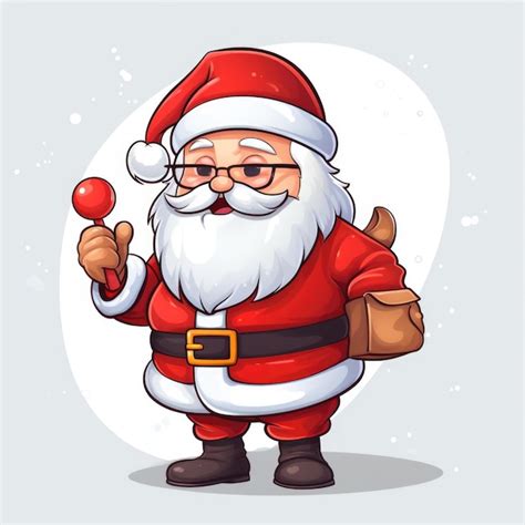 Premium Ai Image Santa Claus Cartoon Character Generative Ai