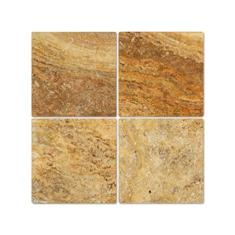 Scabos Travertine 12x12 Tumbled Field Tile Tilezz