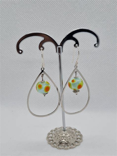 Boucles D Oreilles Pendantes Goutte Perlesdeverreco