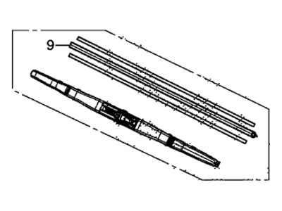 76730-T0A-003 - Genuine Honda Blade, Windshield Wiper