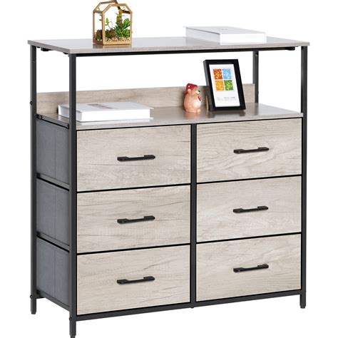 Lyncohome Drawers Dresser For Bedroom Chest Of Drawers With Shelves