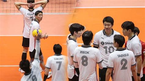 Skuad Timnas Voli Putra Korea Selatan Di AVC Championship 2023 Fokus