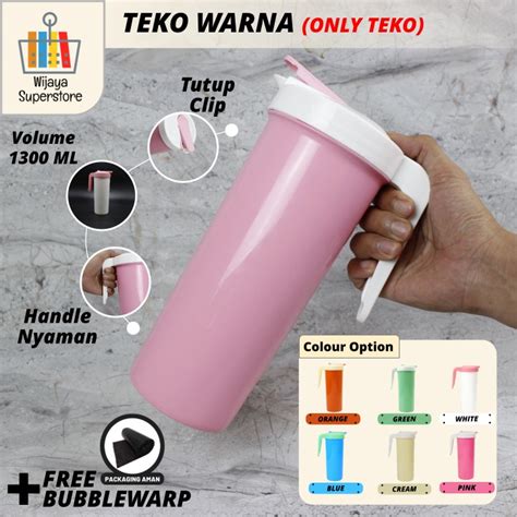 Jual Teko Plastik Polos Liter Tempat Air Minum Mineral Teko