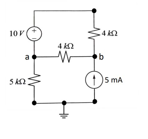 Solved Find The Voltages At Nodes A And B Using