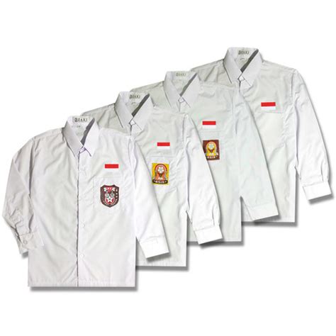 Jual Baju Seragam Sekolah Putih Sd Smp Sma Lengan Panjang 6 Tanpa