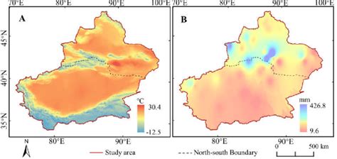 Yearly Average Temperature A And Precipitation B For Growing Season Download Scientific