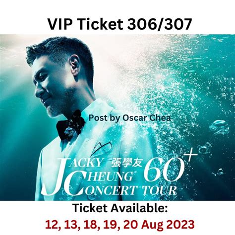 Jacky Cheung Vip Ticket Sales Tickets Vouchers Event Tickets On