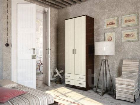 Шкаф 2-х створчатый "Дуэт", 800*2200*487, 2 цвета. Склад-Магазин ...