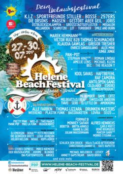 Hier Ist Das Komplette Lineup Des Helene Beach Festival 2017 Common