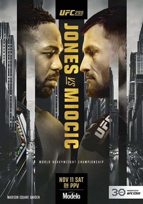 Ufc Jon Jones Vs Stipe Miocic Fight Poster Print