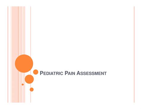 Pediatric Pain Assessment Ppt