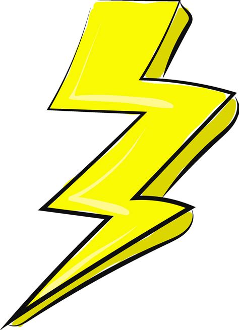 Painting of the lightning, vector or color illustration 35427992 Vector ...