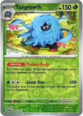 Tangrowth 002 167 Reverse Holo Pokemon Twilight Masquerade EBay