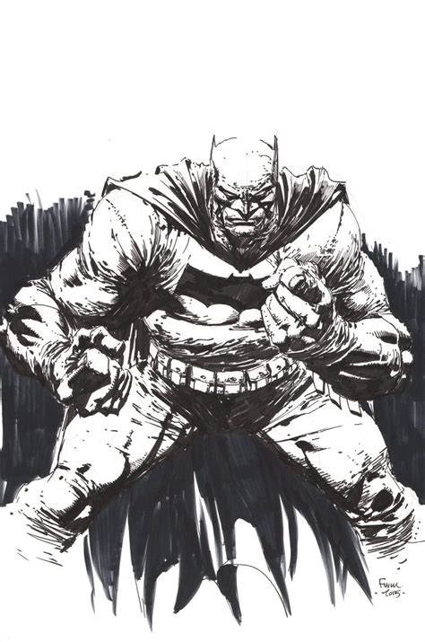 David Finch Original DC Art Sketch Batman Dark Knight Master Race