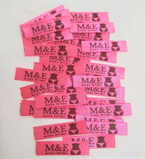Etiqueta De Cetim Personalizada Lingerie X Cm Modelo