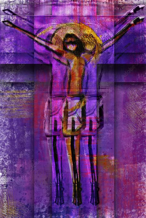 Jesus On The Cross Modern Painting