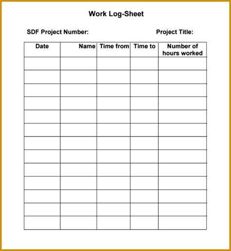 6 Contractor Sign In Sheet Template Fabtemplatez
