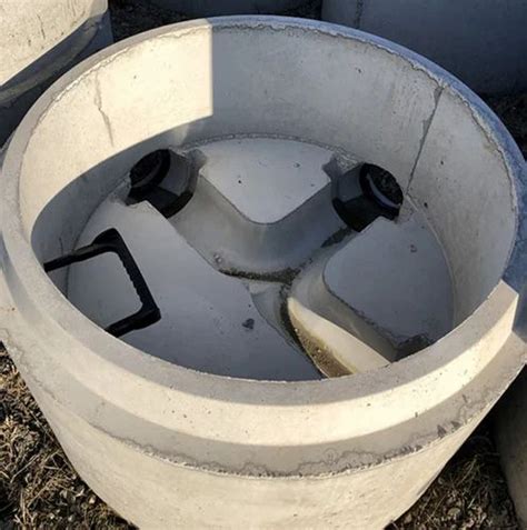 Gray Reinforced Cement Polymer Precast Concrete Manhole For Industrial