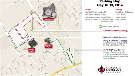 Where to park at Cajun Field for this weekend's events