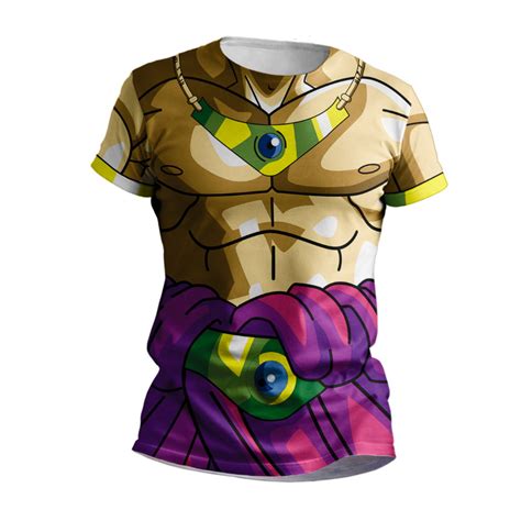 Camisa Dragon Ball Z Broly Traje Blusa Camiseta Herói Anime