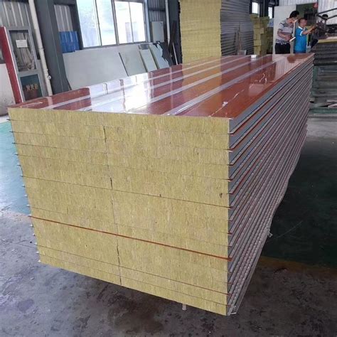 Rock Wool Purification Board Of Sandwich Plate Wall Panel In Cleanroom