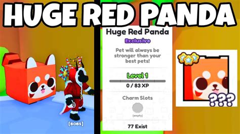 I HATCHED The HUGE Red Panda In Roblox Pet Simulator 99 YouTube