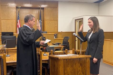 Verity Gentry Sworn In As Th Judicial District Judge For Sabine