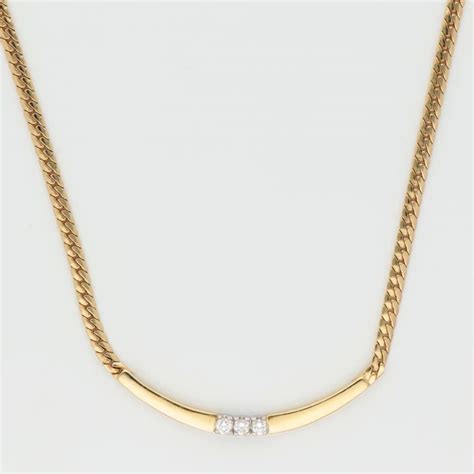 14 Kt Gold Necklace Diamond Catawiki
