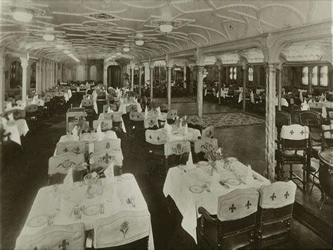 First Class Dining Room Aboard The Olympic 1911 Used As A Ballroom In The 1930s Rms