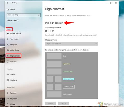 Every Windows 10 Ease Of Access Accessibility Setting Explained Winbuzzer