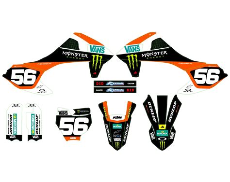 Kit déco KTM 50 SX 2016 2023 Monster Boutique Kit Déco Moto