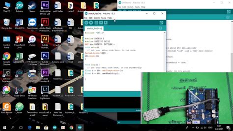การใช้งาน Sensor Dht22arduino Uno Youtube