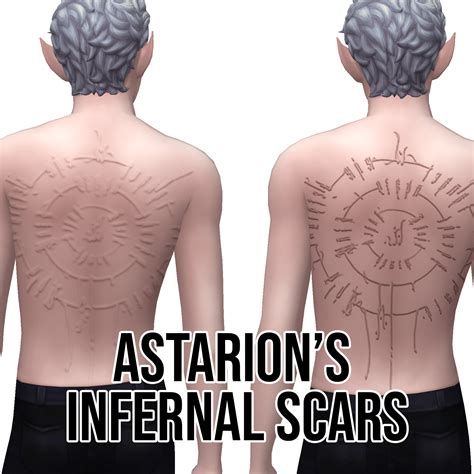 Astarion S Infernal Scars Maxis Match The Sims Create A Sim