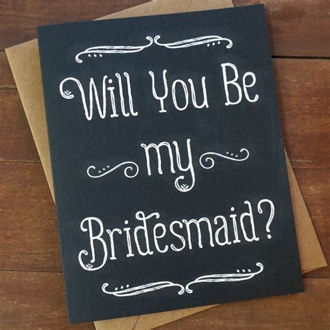 Will You Be My Bridesmaid Card Bridesmaid Proposal Card Bridal