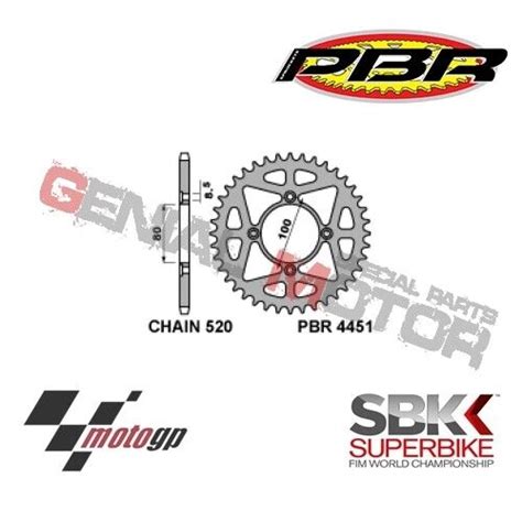 4451 42 L Rear Sprocket PBR Size 520 42 Teeth For GAS GAS TXT PRO