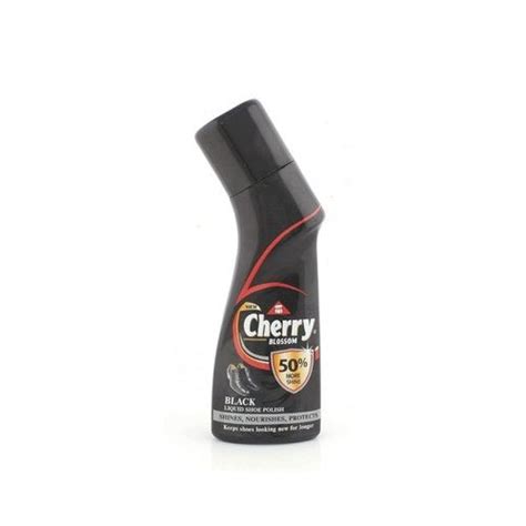 Cherry Blossom Black Liquid Shoe Polish