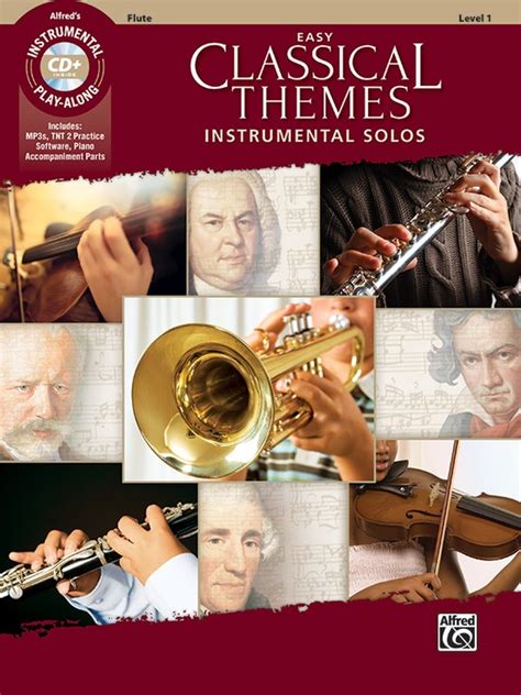 Easy Classical Themes Instrumental Solos: Flute Book & CD | Sheet Music