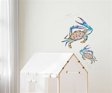 Two Salty Crabs Wall Decal Mandart