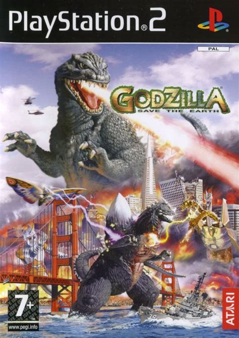 Godzilla: Save the Earth (2004) PlayStation 2 box cover art - MobyGames