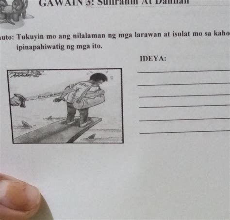 Panuto Tukuyin Mo Ang Nilalaman Ng Mga Larawan At Isulat Mo Sa Kahon