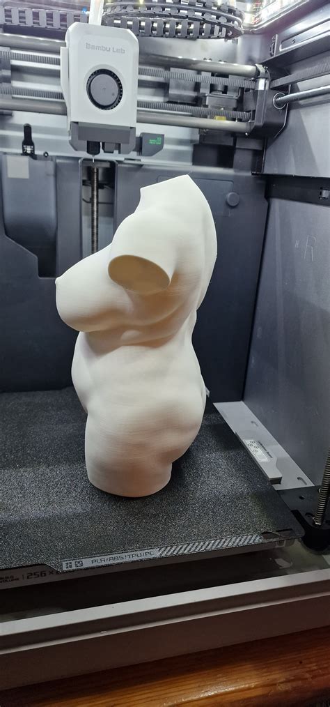 3d Printing Sexy Fat Woman Torso For Candle • Made With Bambu Lab X1