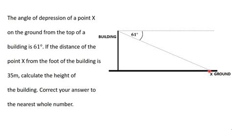 Practical Problems Involving Angles Of Elevation And Depression